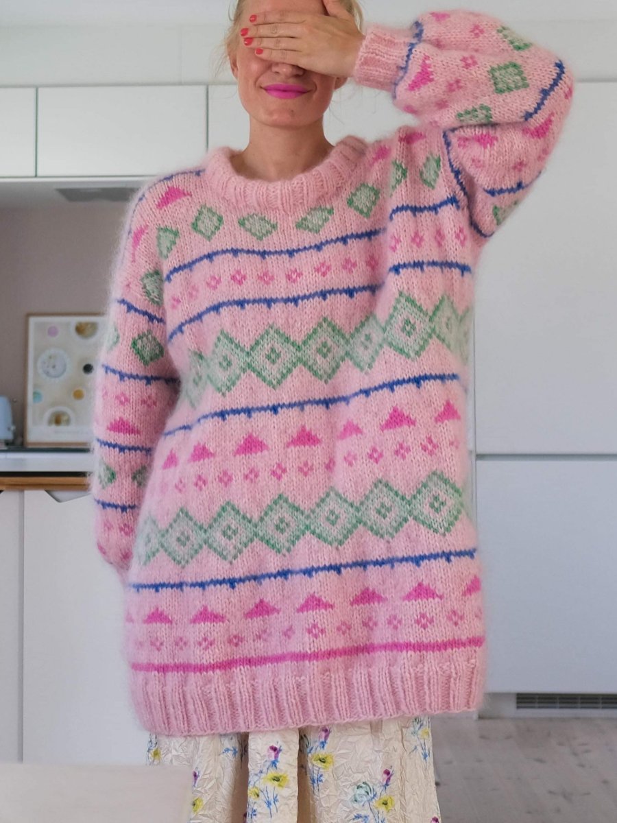 Pink Sweet Knitted Sweater