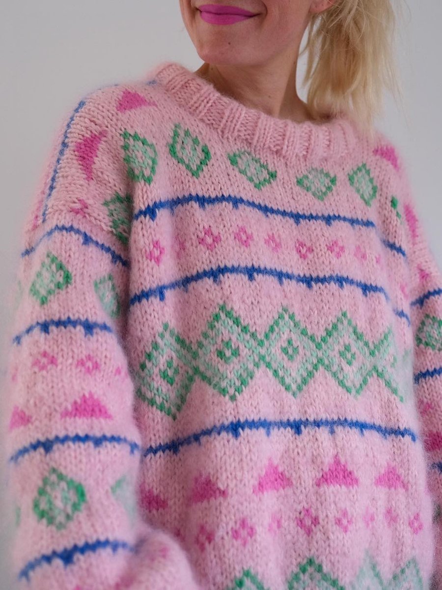 Pink Sweet Knitted Sweater
