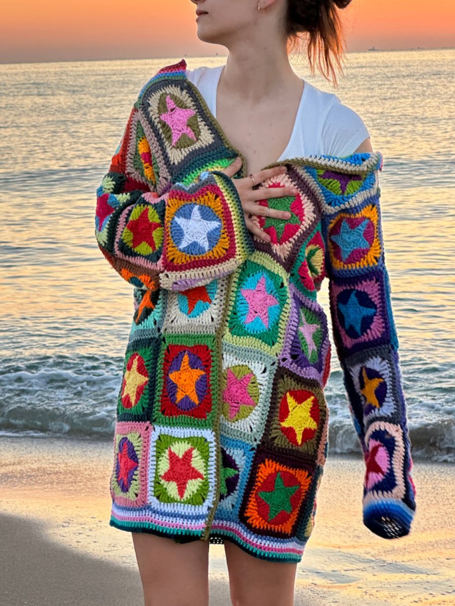 Crochet Star Cardigan