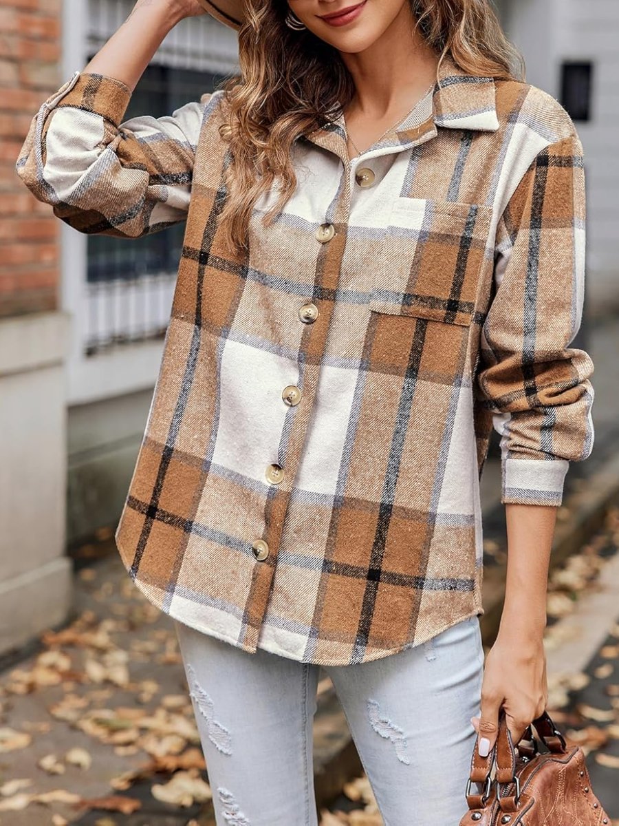 Plaid Flannel Shacket Jacket