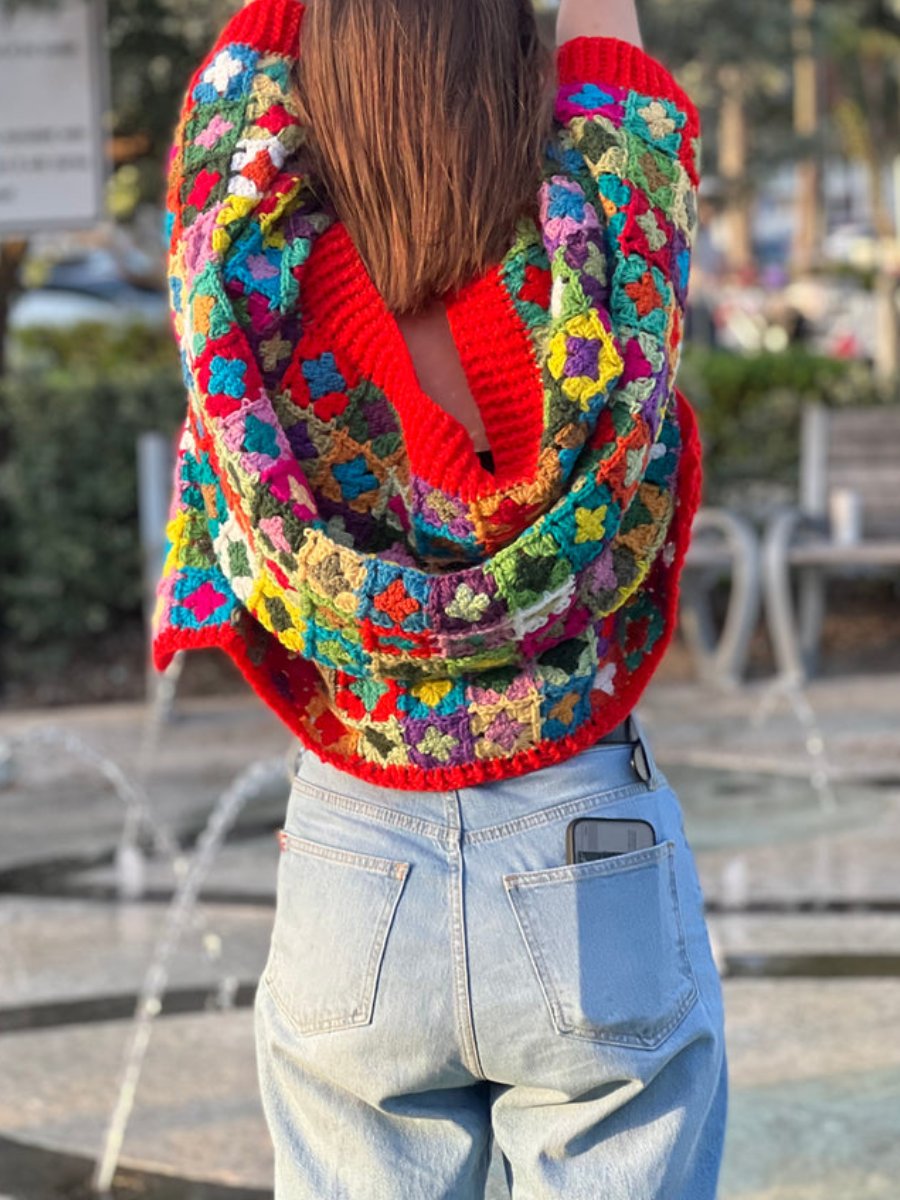 Mosaic Cocoon Cardigan