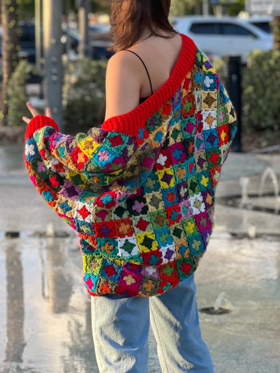 Mosaic Cocoon Cardigan