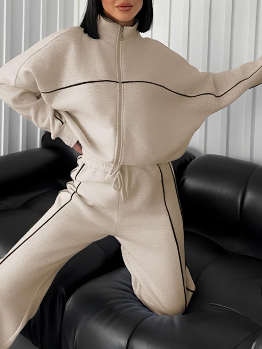 Zip Up Sweatshirt With Jogger Pants