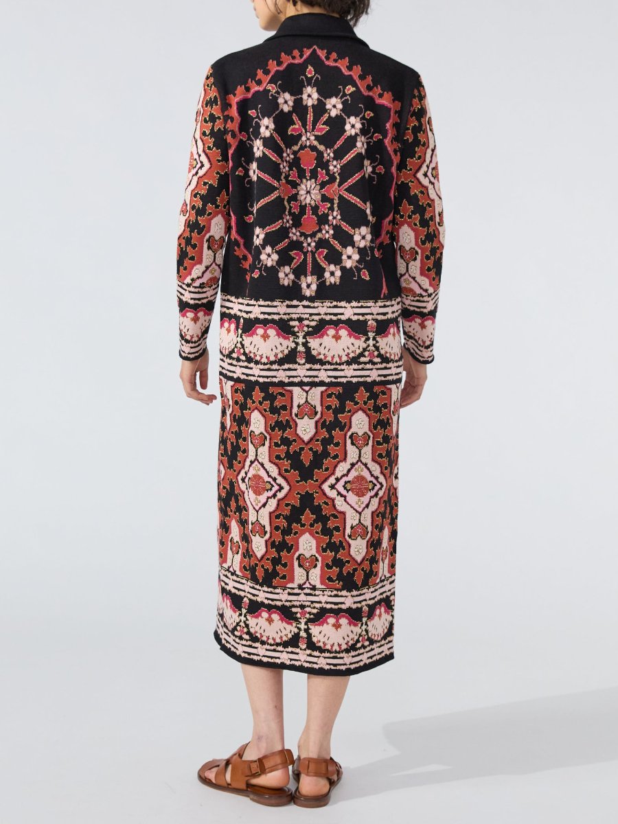 Dylan Cotton Jacquard Coat