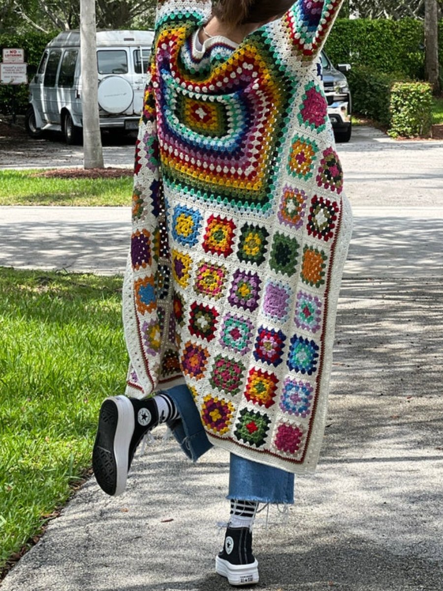 Crochet Granny Square Cardigan