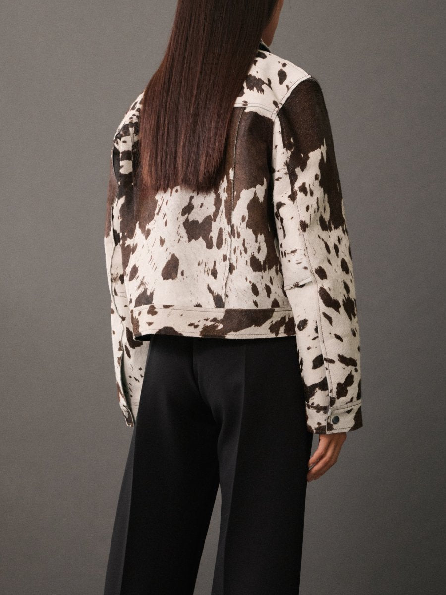 Cow Print Crunter Jacket