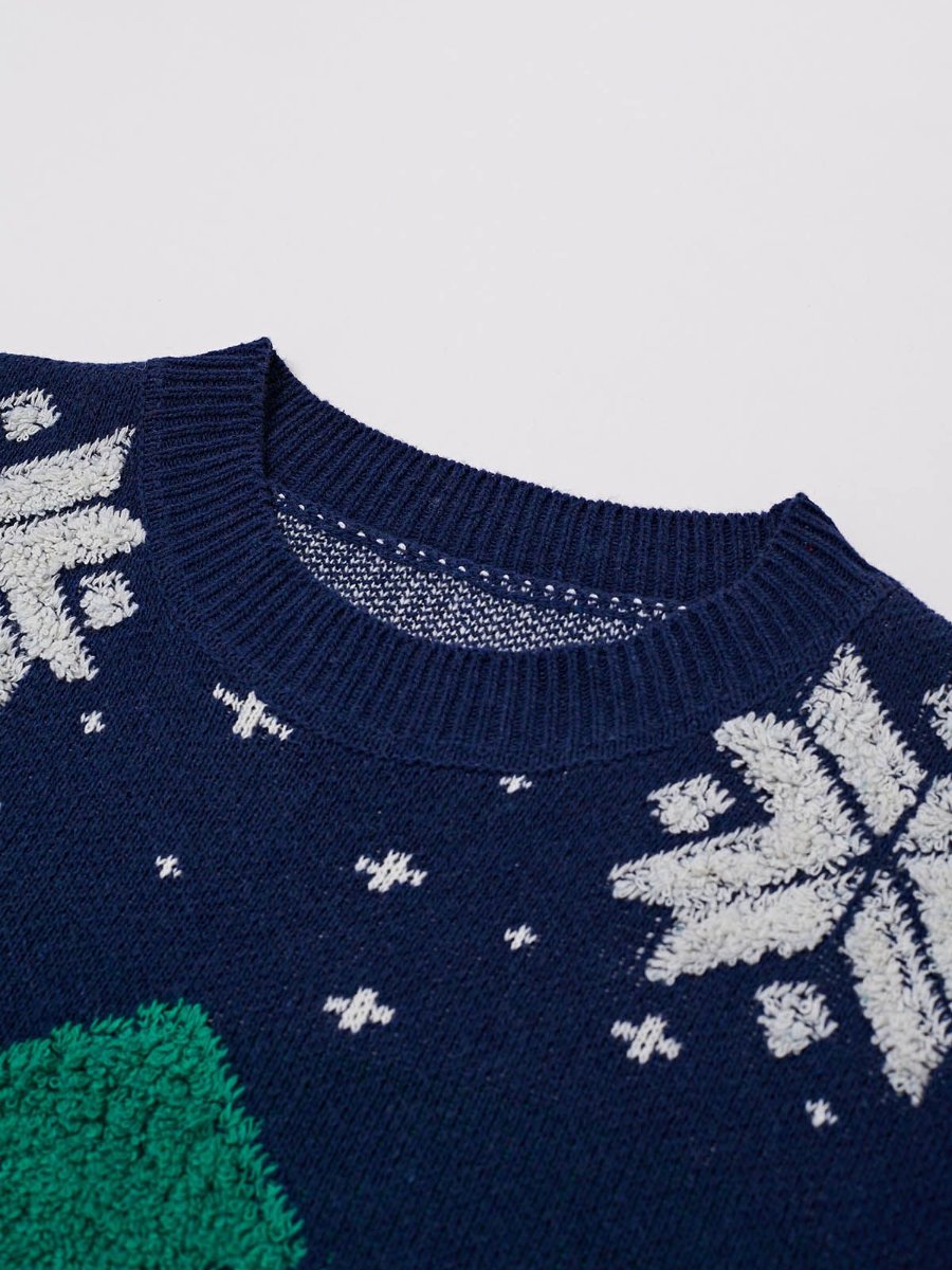 Indigo Jacquard Sweater