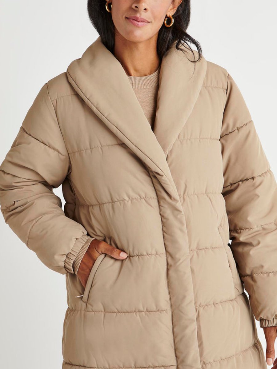 Water Resistant Long Puffer Coat