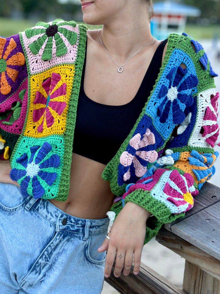 Crochet Daisy Cardigan