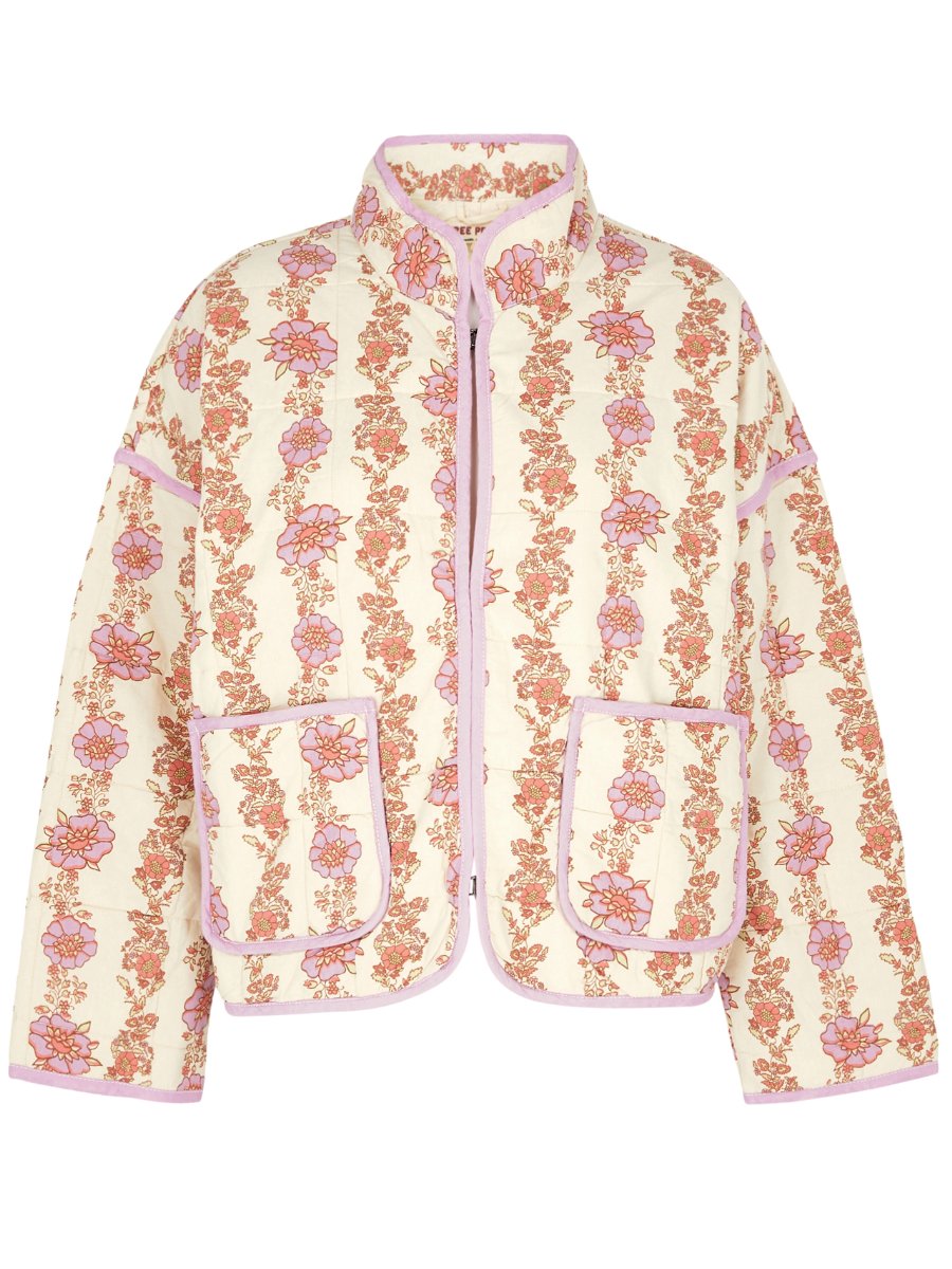 Floral Quilted Puffer Jacket