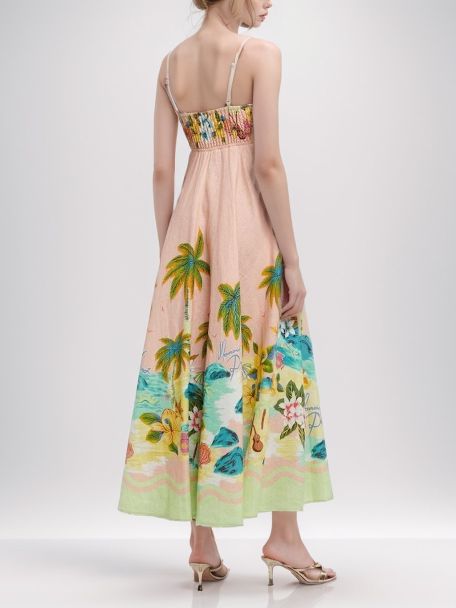 Tropical Vibes Cami Maxi Dress