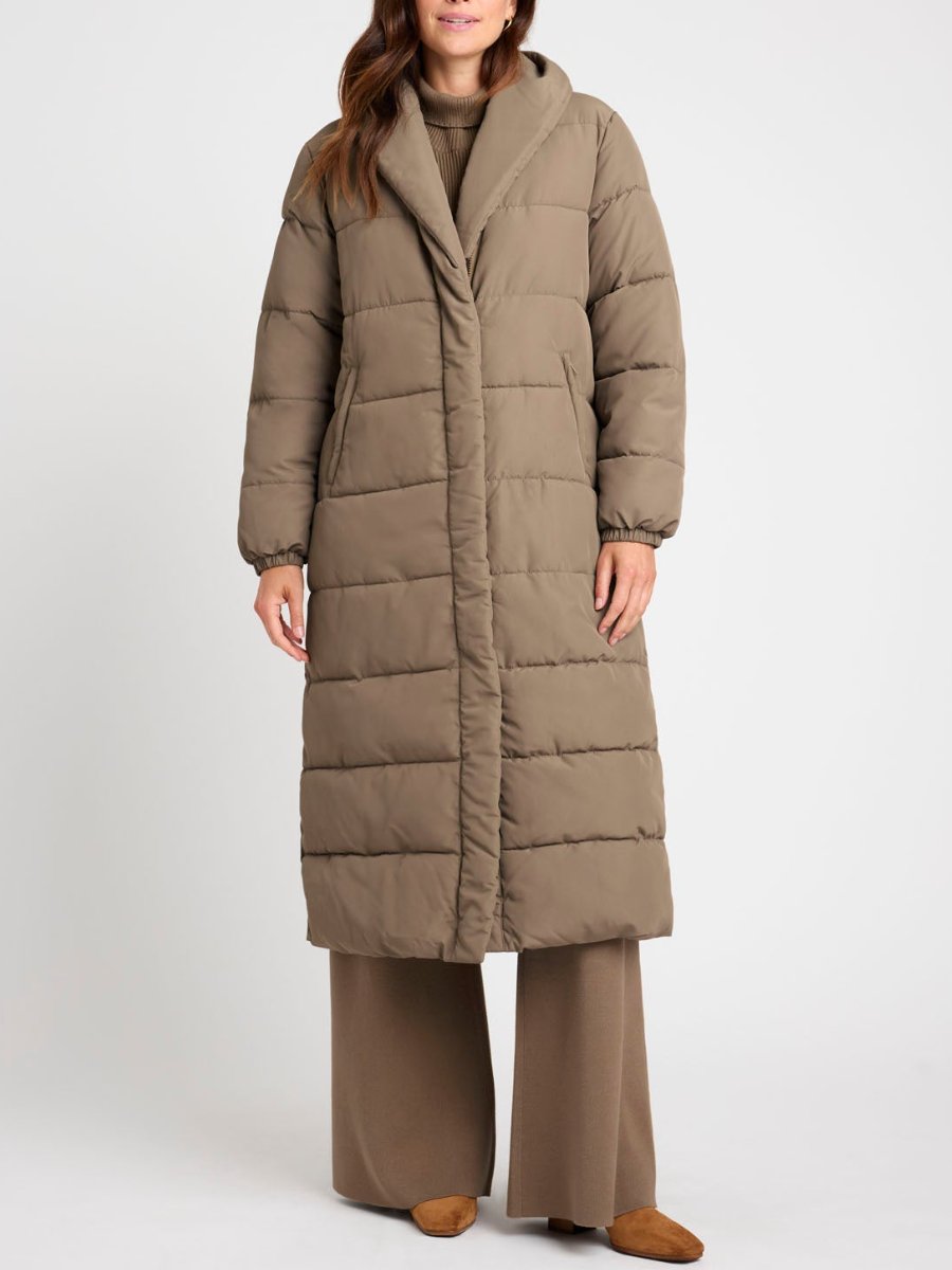 Water Resistant Long Puffer Coat