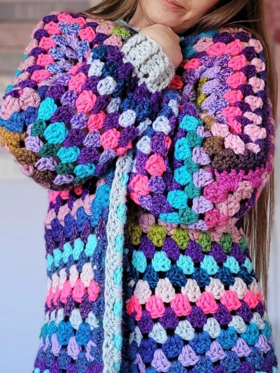 Colourful Scrappy Cardigan