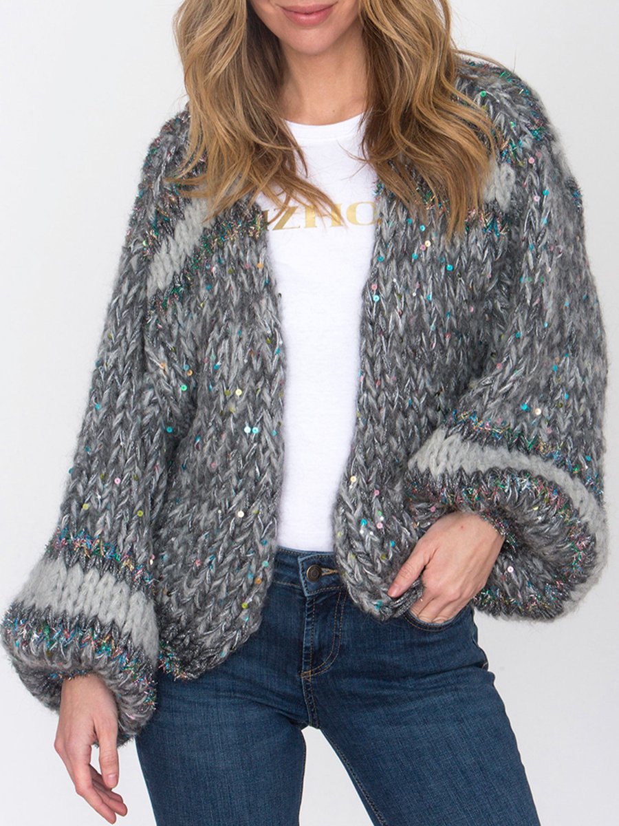 Sequin Knitted Cardigan