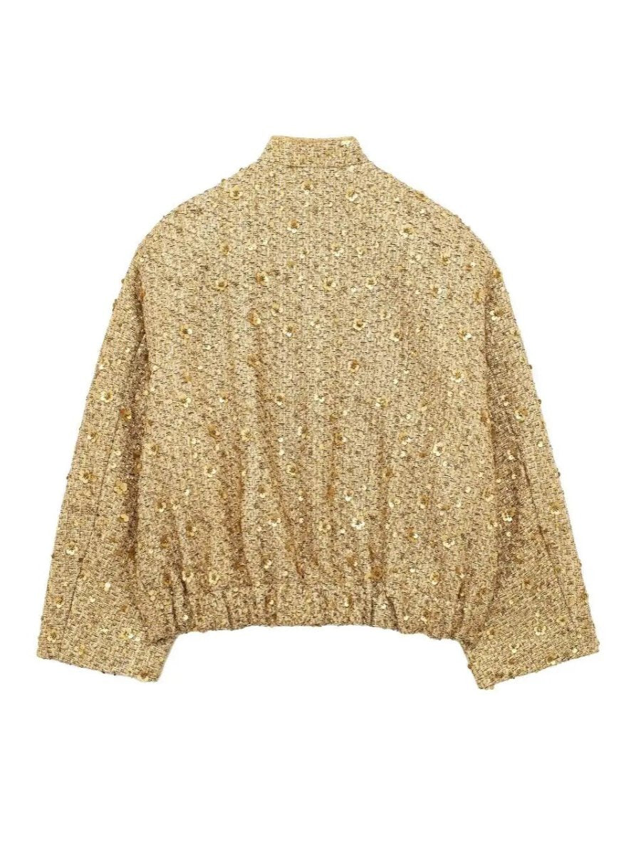 Shinny Gold Sequin Jacket