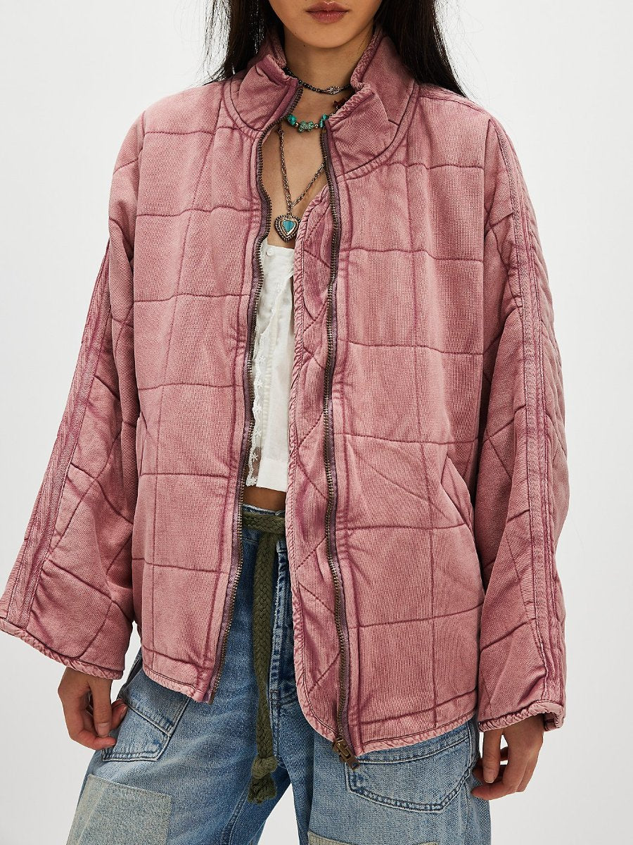 Dolman Quilted Knit Jacket