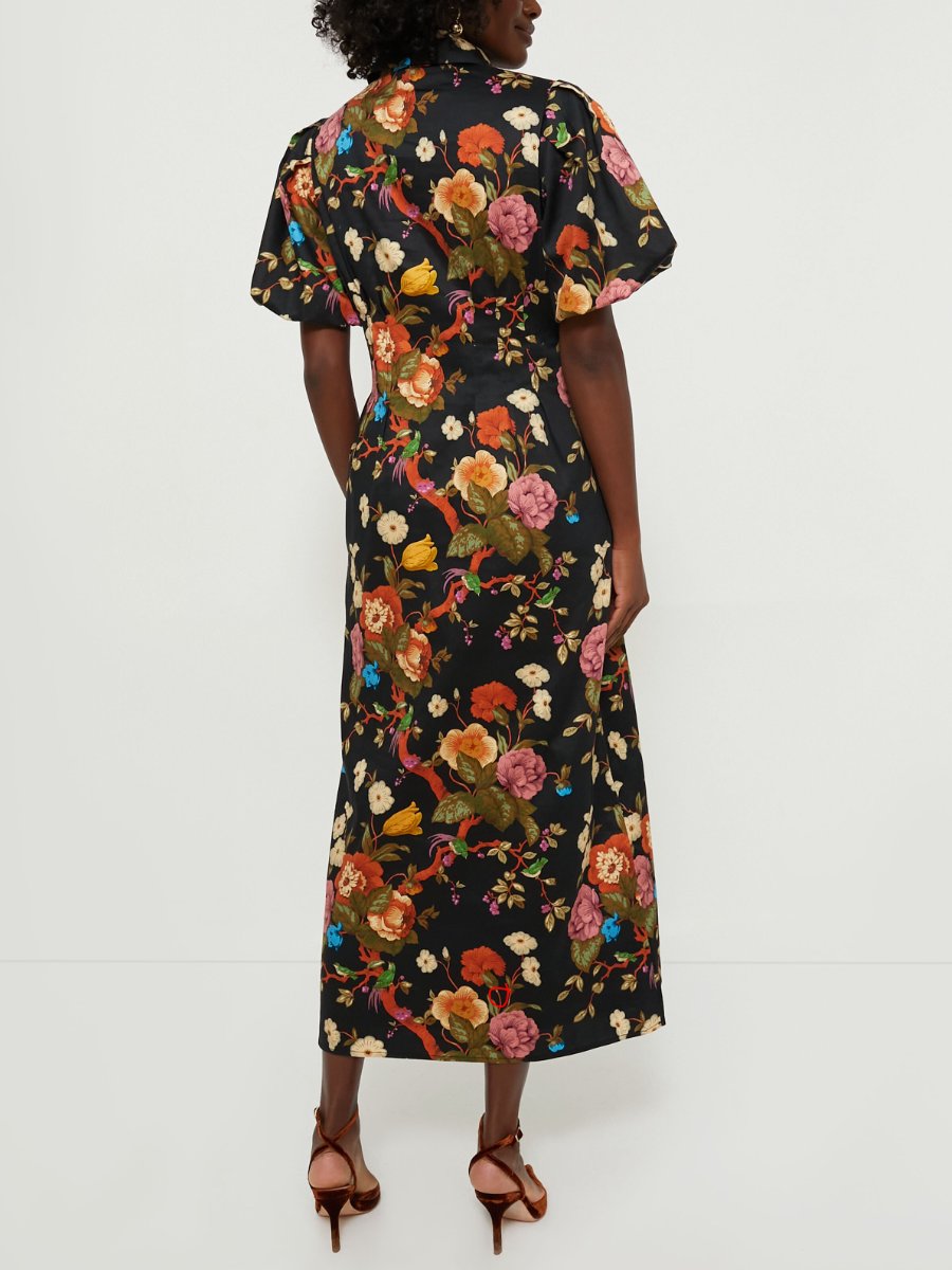 Baroque Floral Delaney Maxi Dress