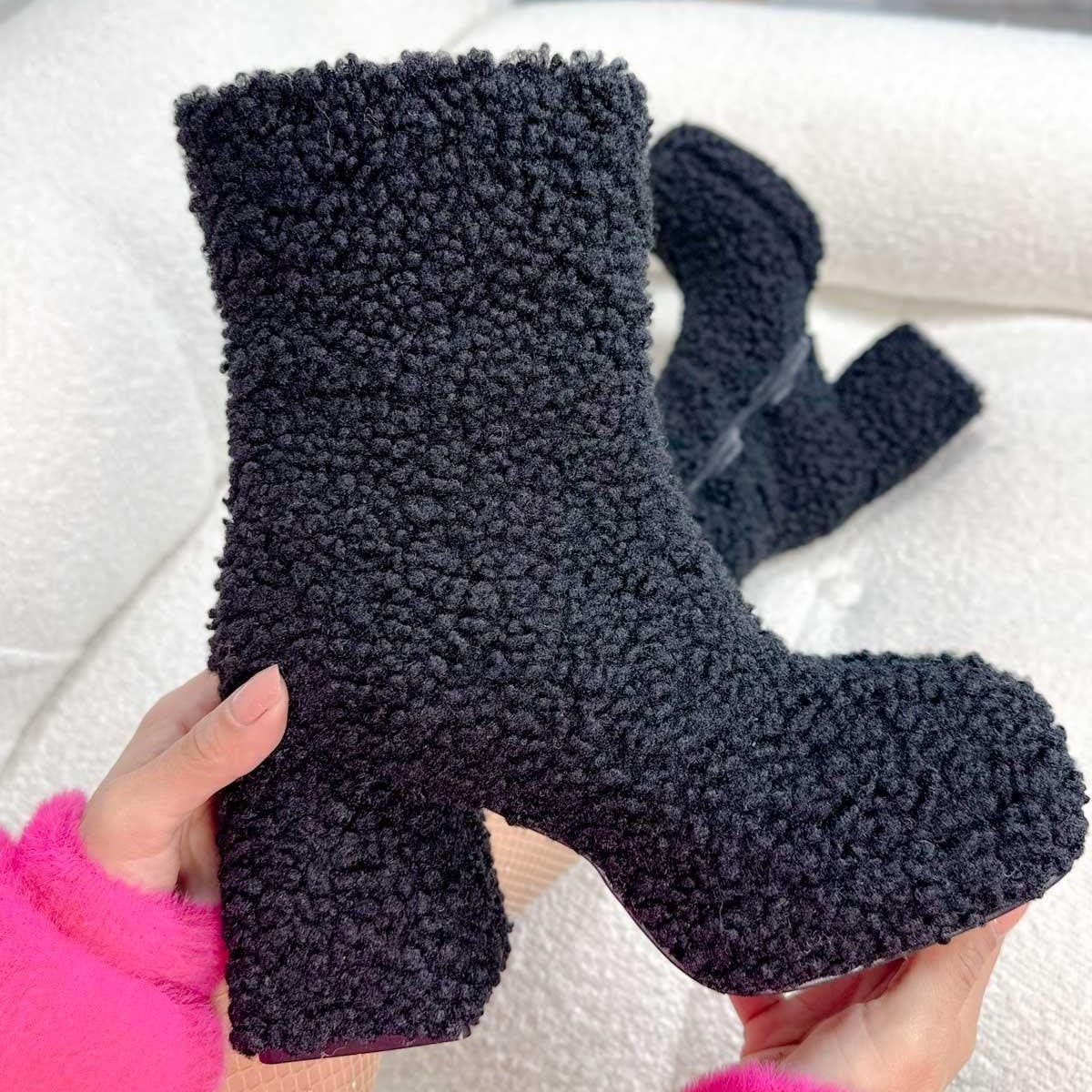 Plush Thick Sole Boots