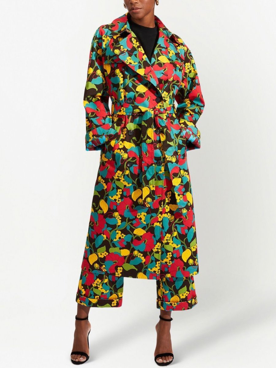 Milano Floral Print Shirt Coat