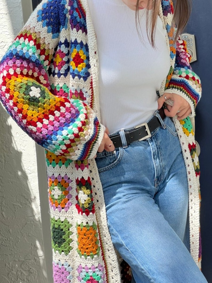 Crochet Granny Square Cardigan