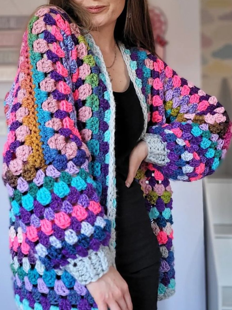 Colourful Scrappy Cardigan