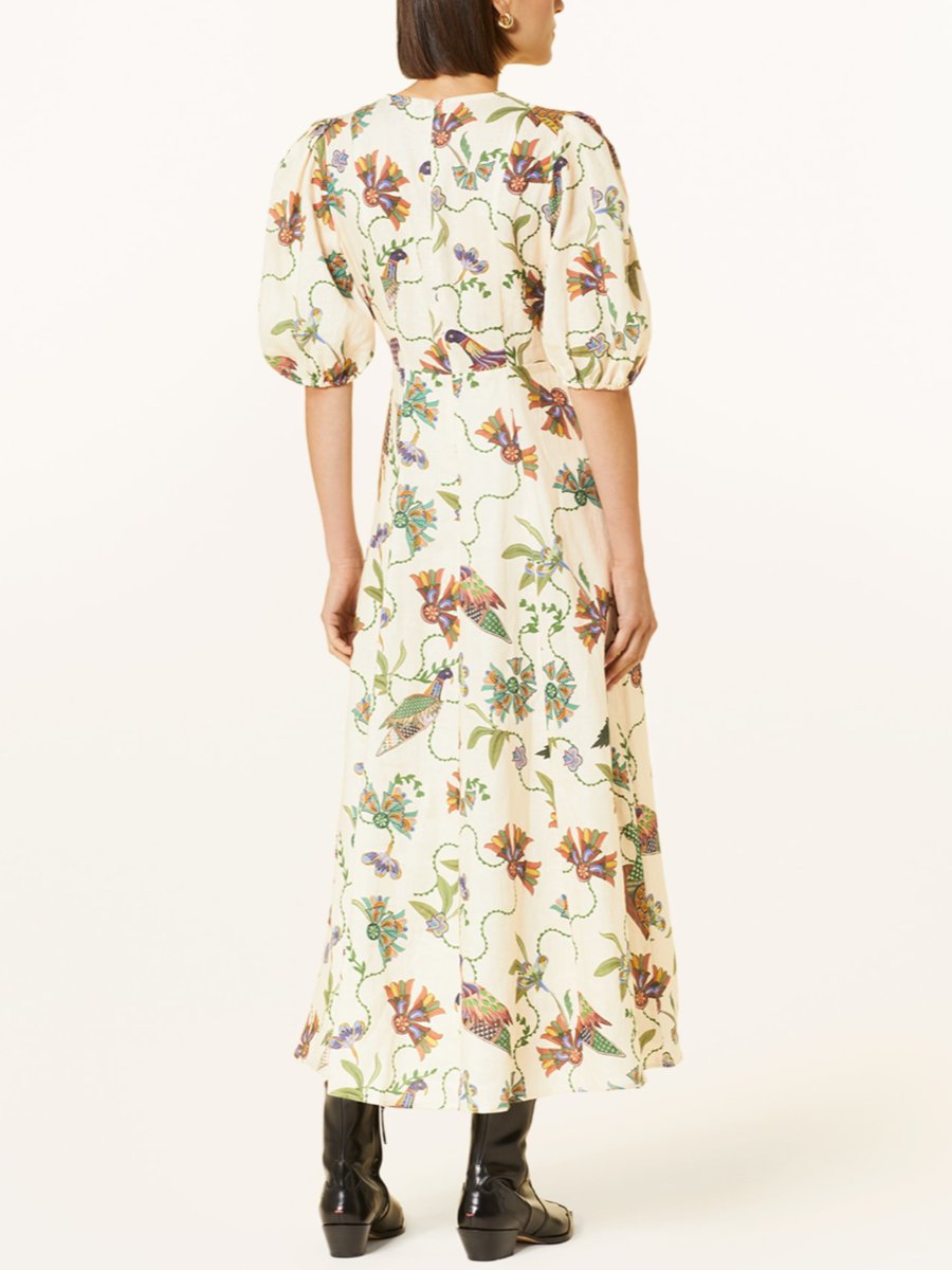 Birdie Linen Midi Dress