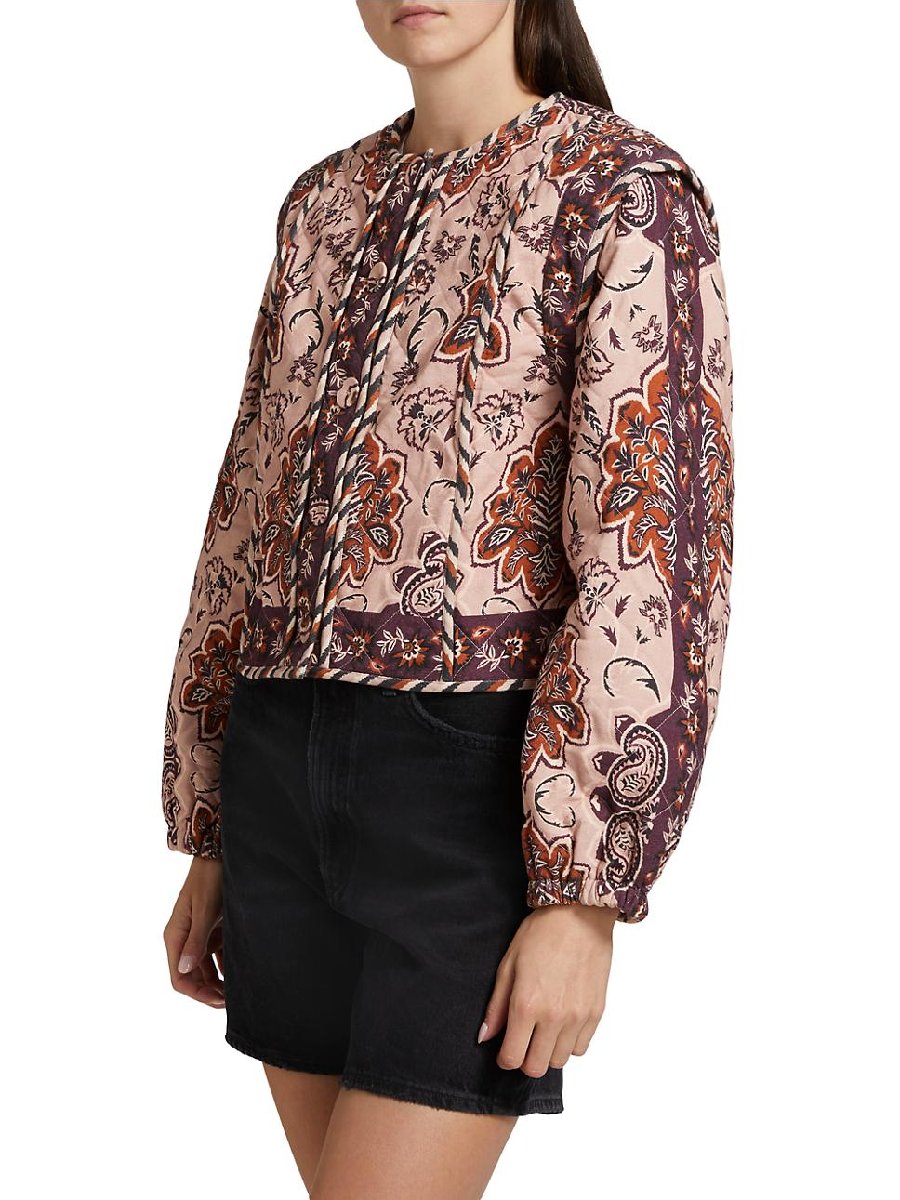 Glam Tapestry Cotton Quilted Jacket