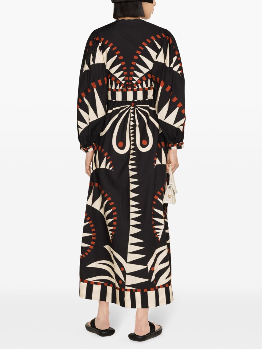 Coconut Grove Graphic Print Maxi Dress