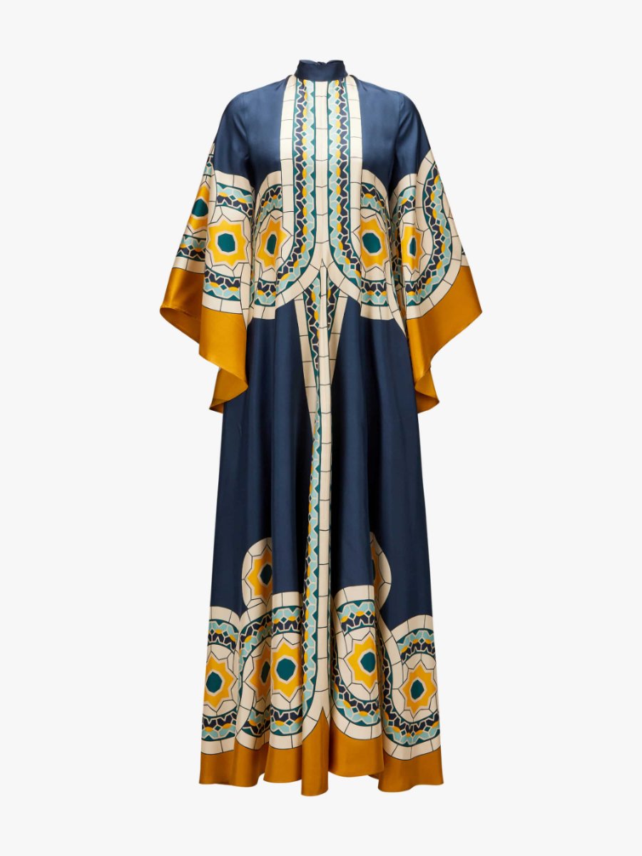 Magnificent Printed Silk Maxi Dress