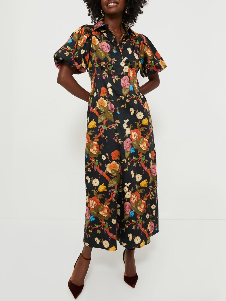 Baroque Floral Delaney Maxi Dress