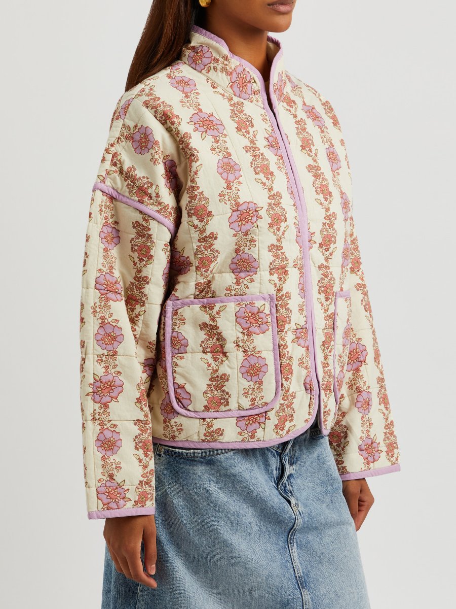 Floral Quilted Puffer Jacket