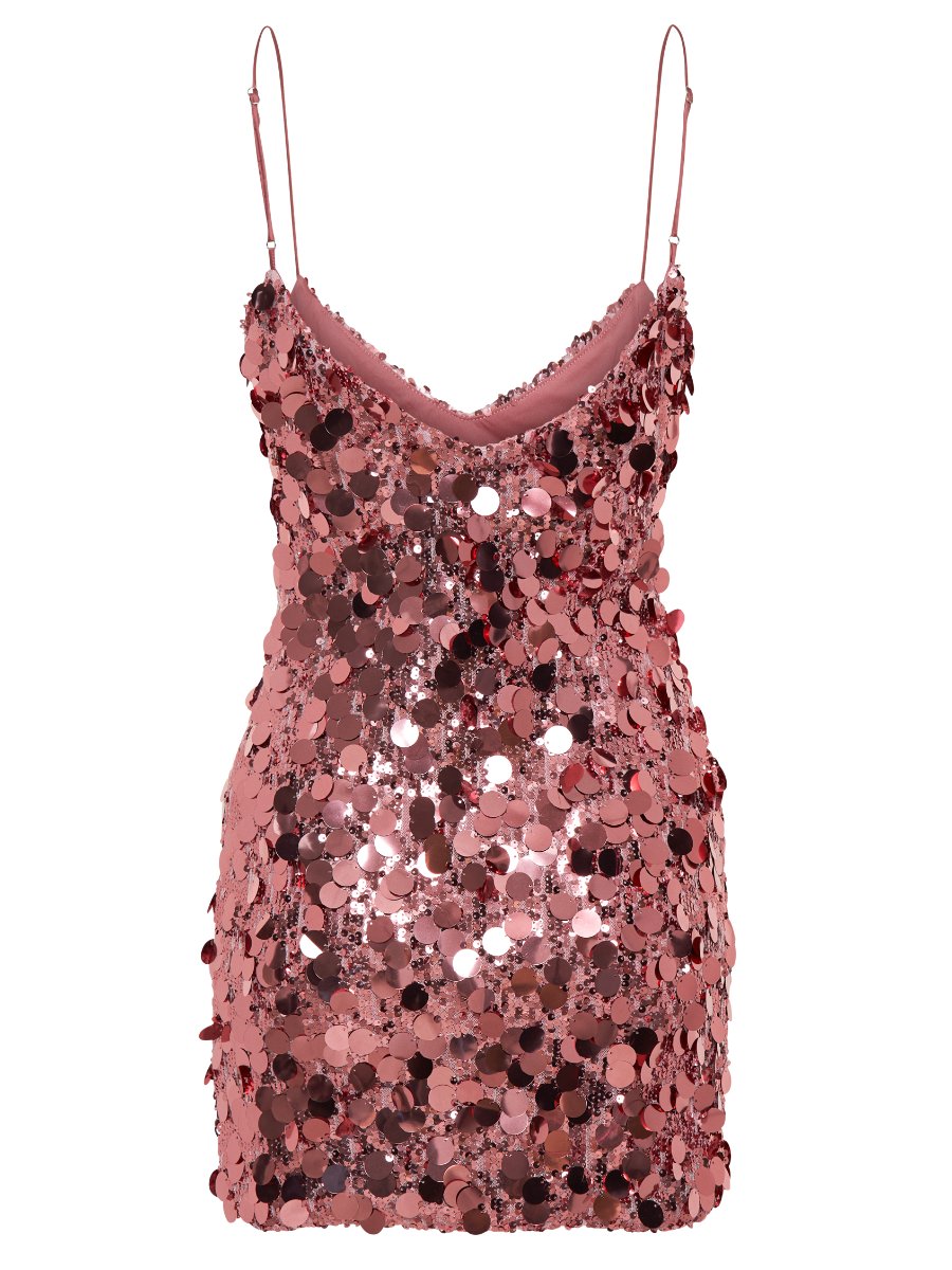 Candy Pink Sequin Mini Dress