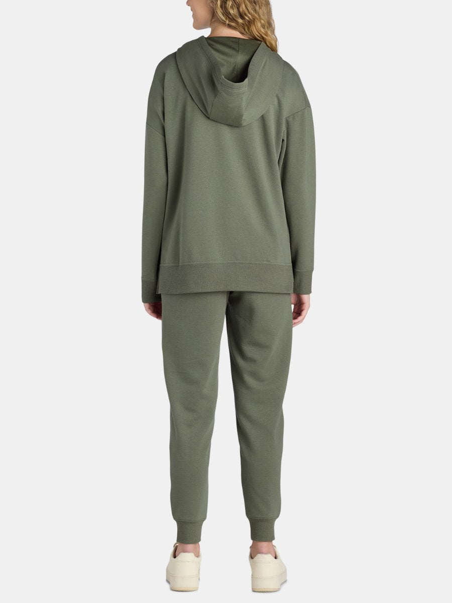 Plus Super Soft Green Hoodie With Joggers