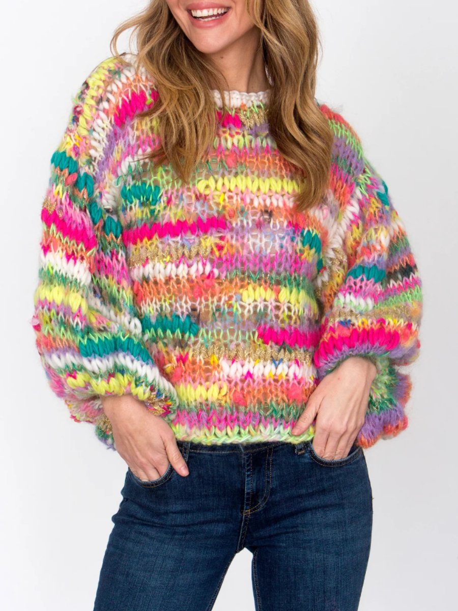 Colorful Handknitted Sweater