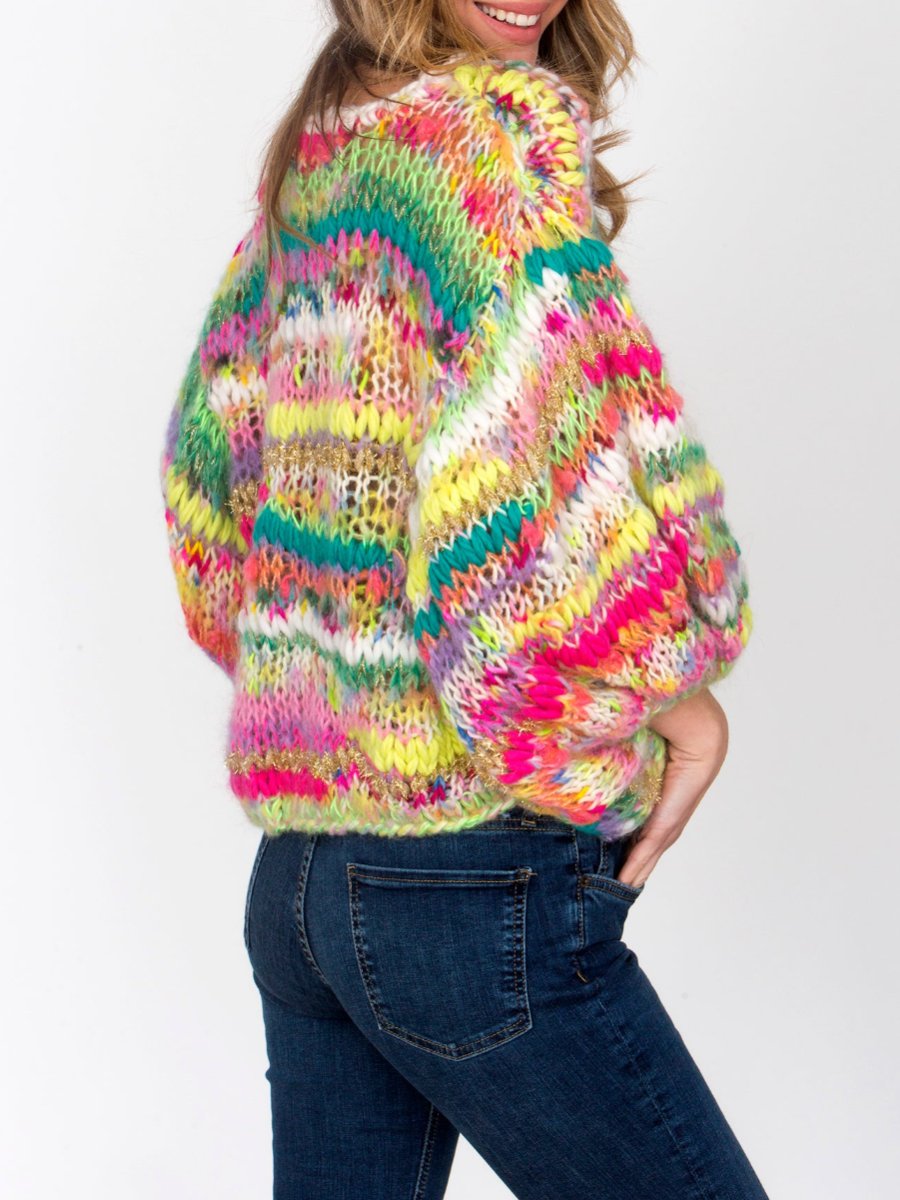 Colorful Handknitted Sweater