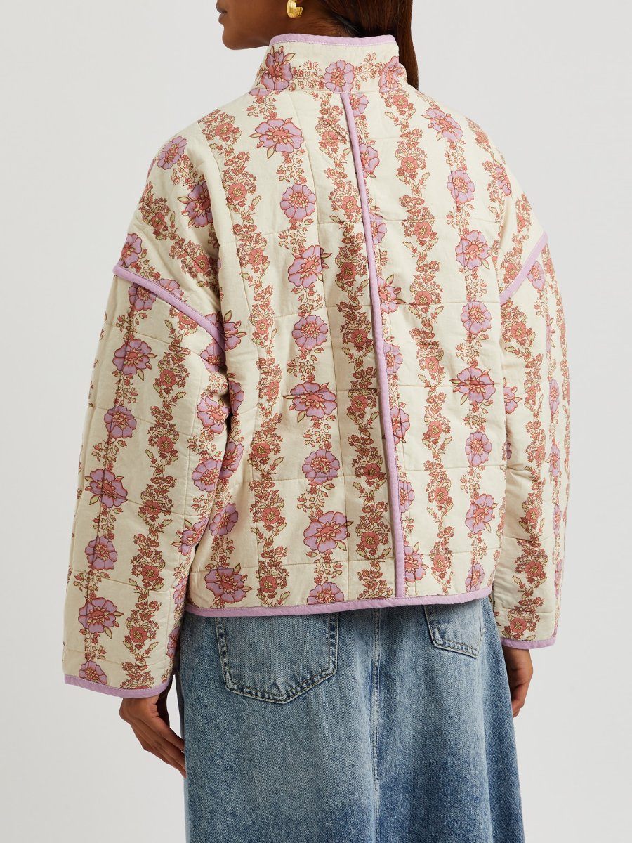 Floral Quilted Puffer Jacket