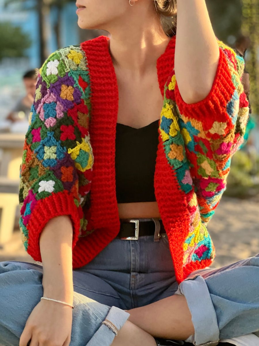 Mosaic Cocoon Cardigan