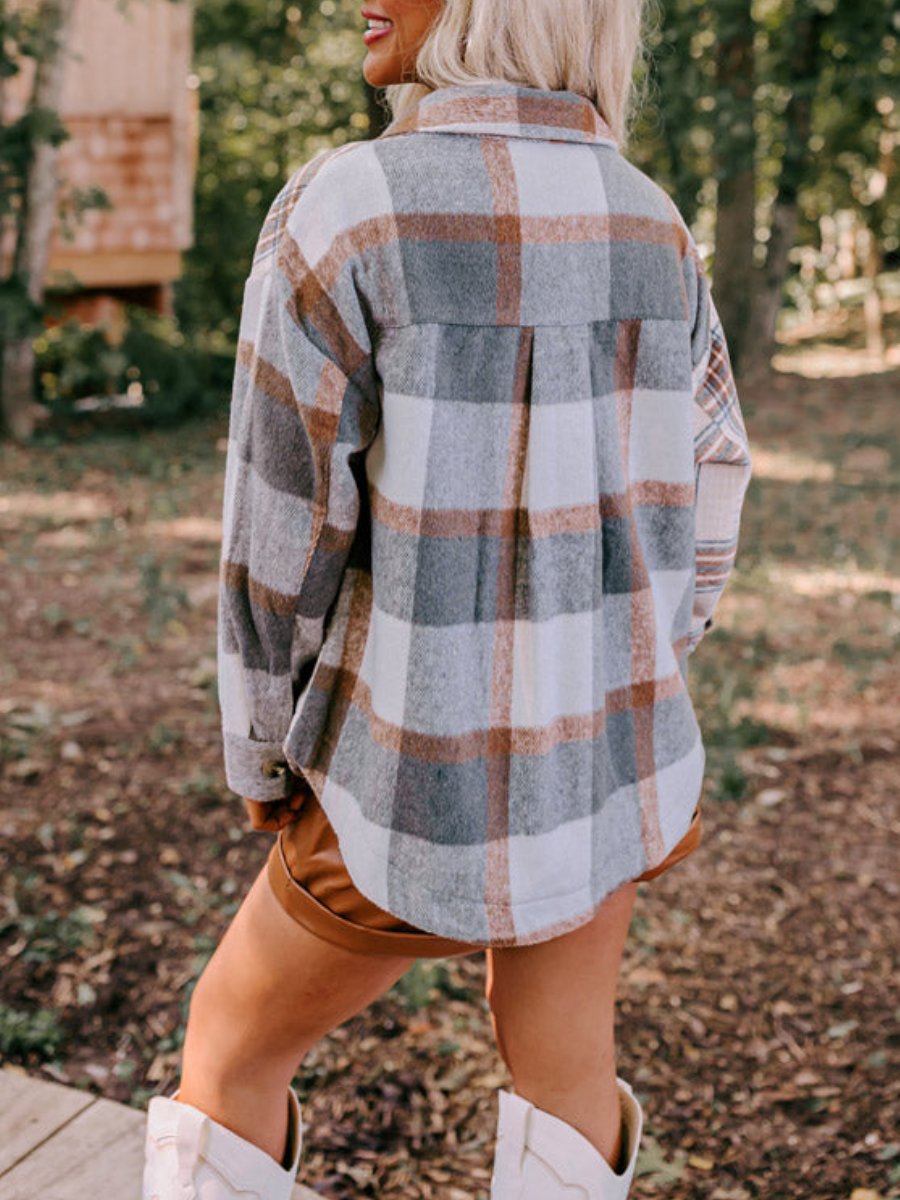 Grey Plaid Jacket