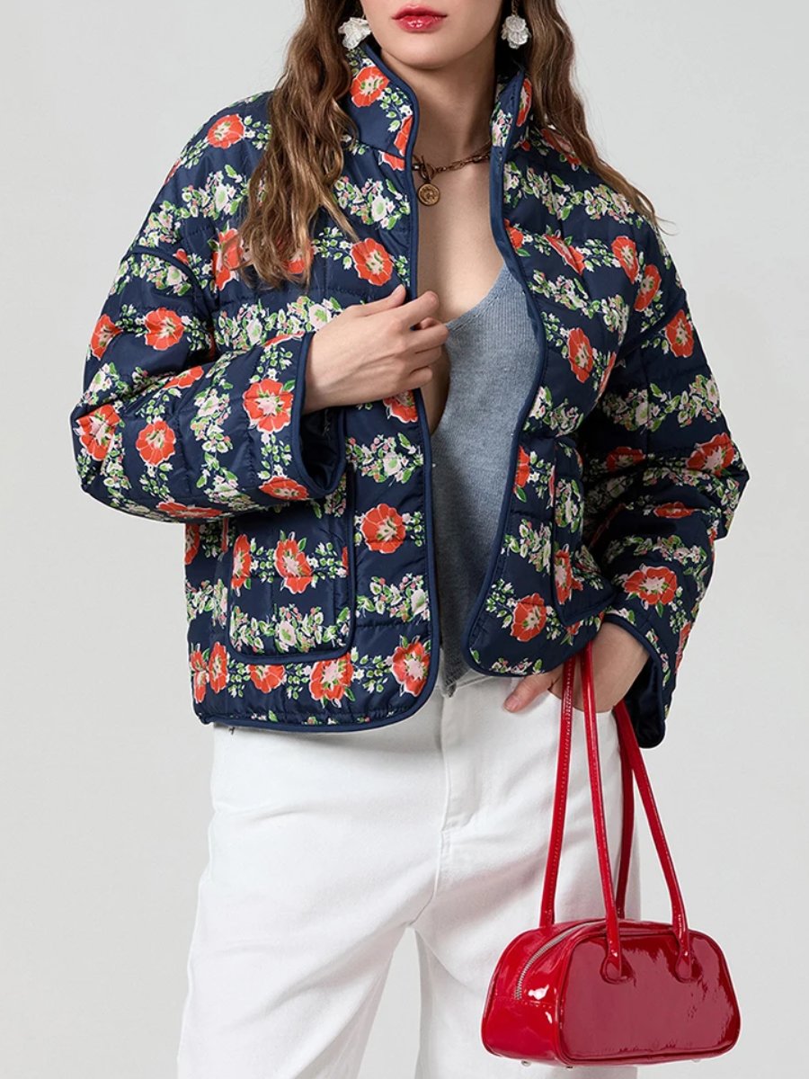 Floral Harmony Quilted Jacket