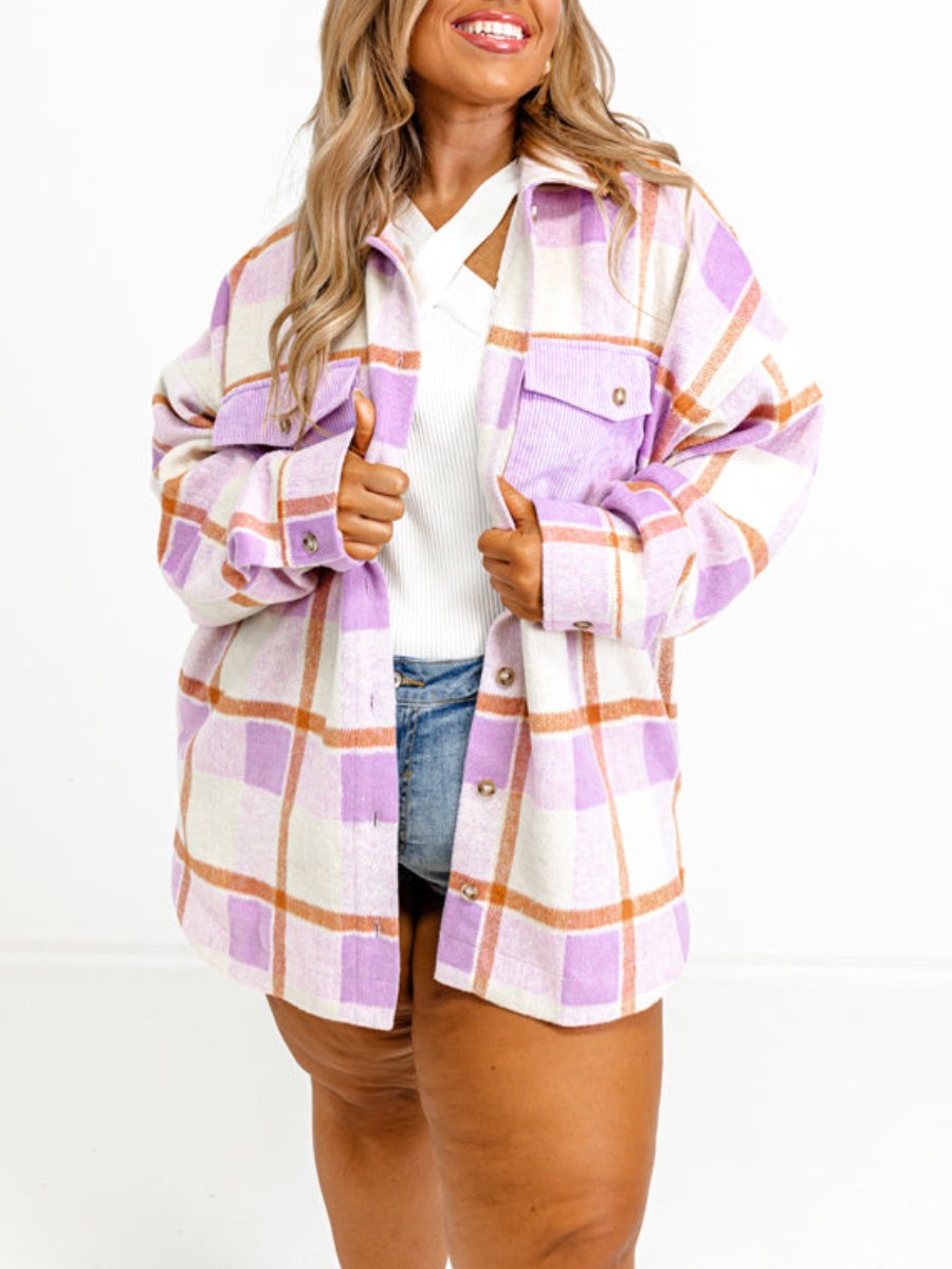 Pink Plaid Jacket