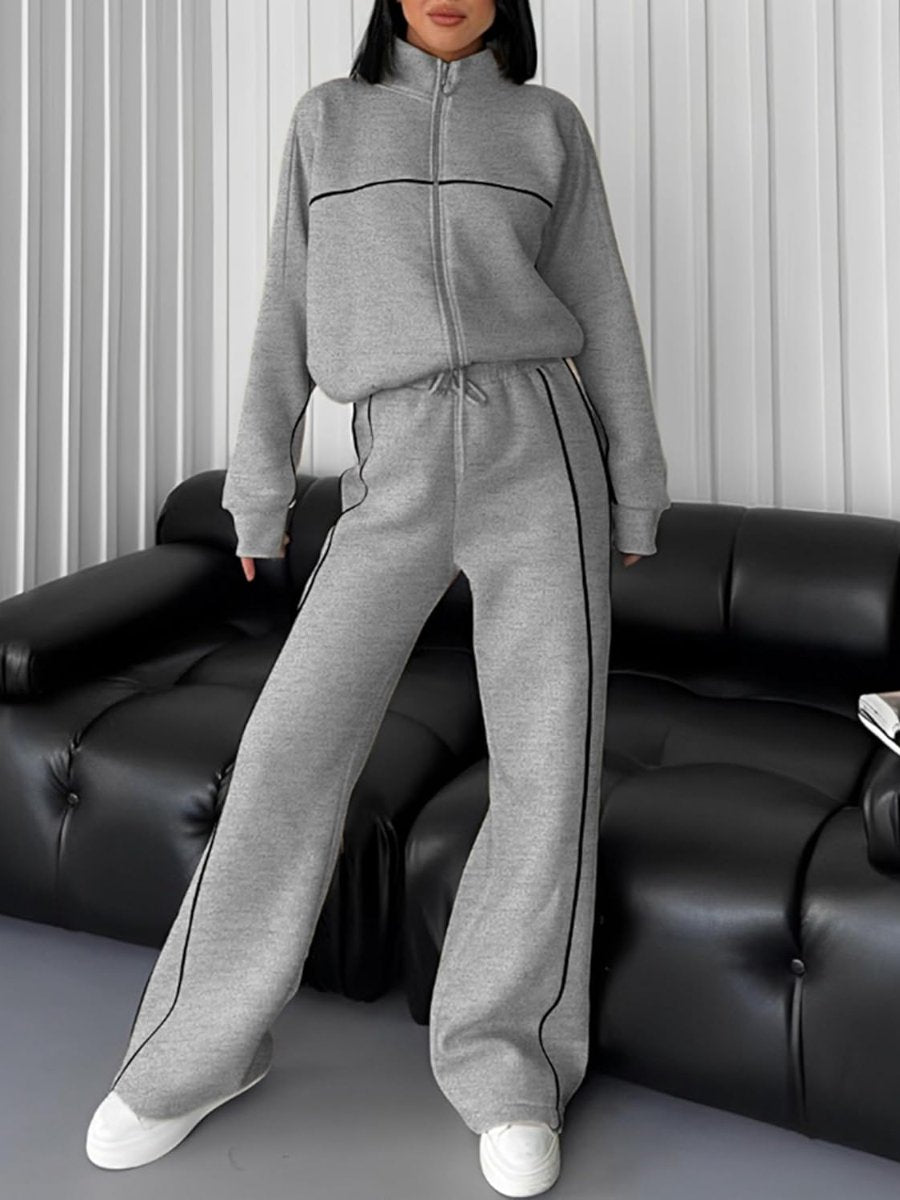 Zip Up Sweatshirt With Jogger Pants