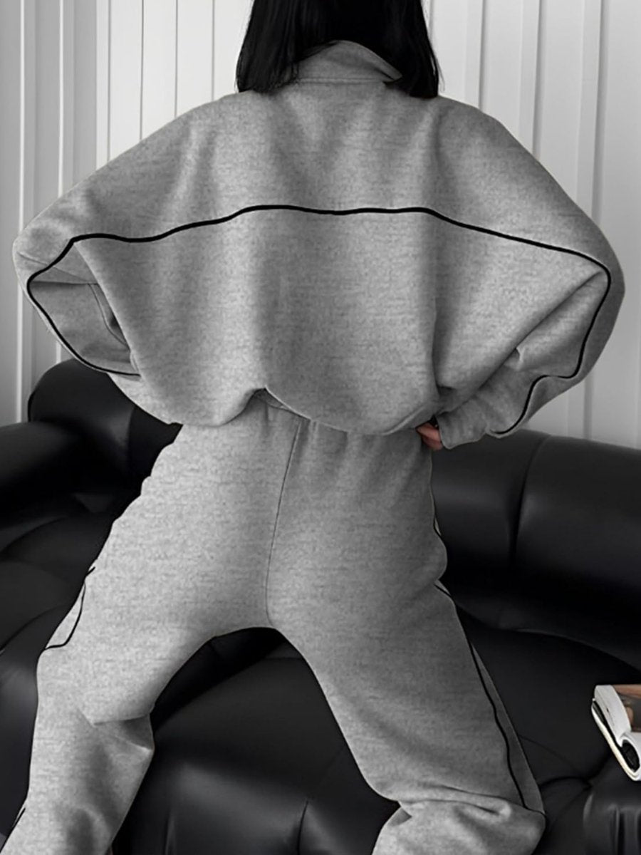 Zip Up Sweatshirt With Jogger Pants