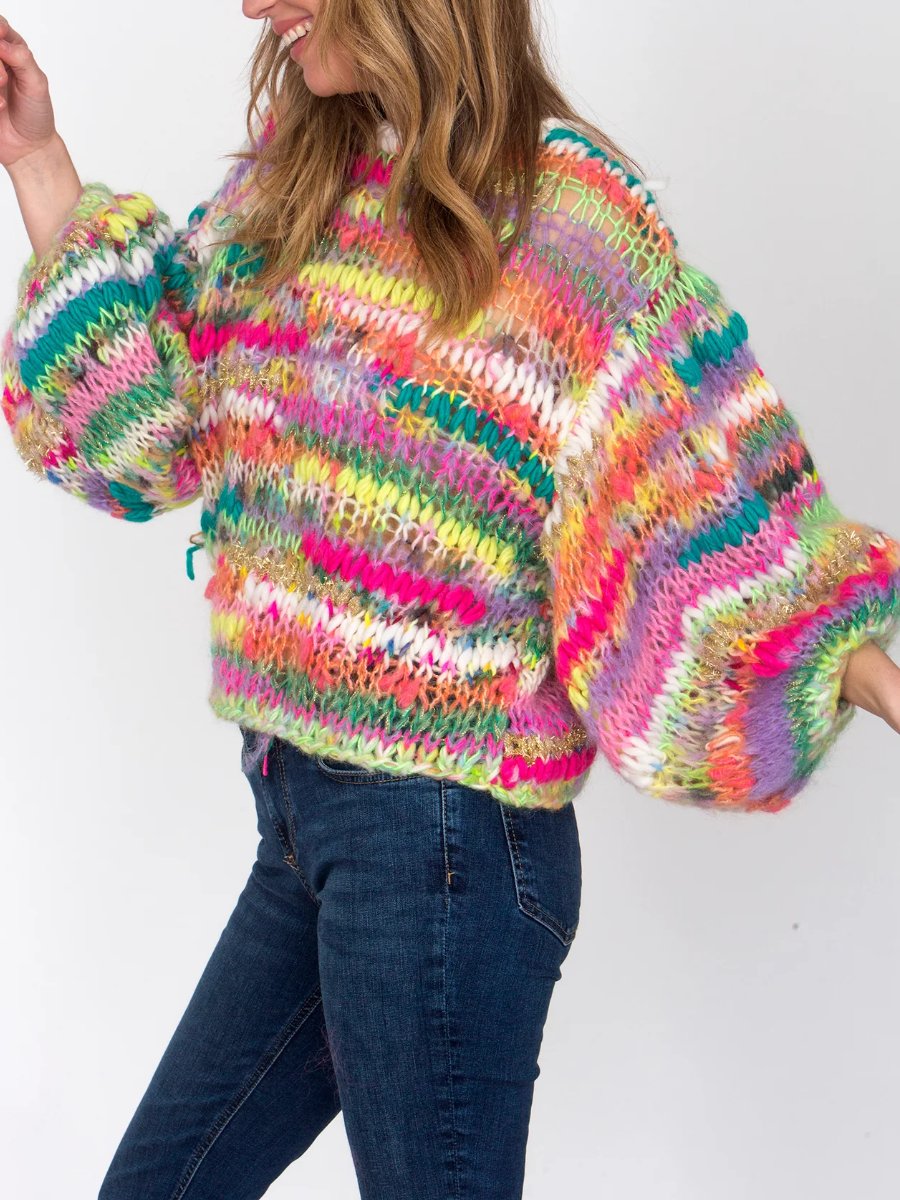 Colorful Handknitted Sweater