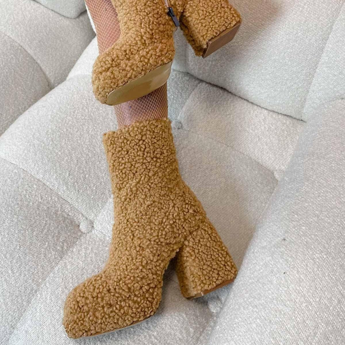 Plush Thick Sole Boots