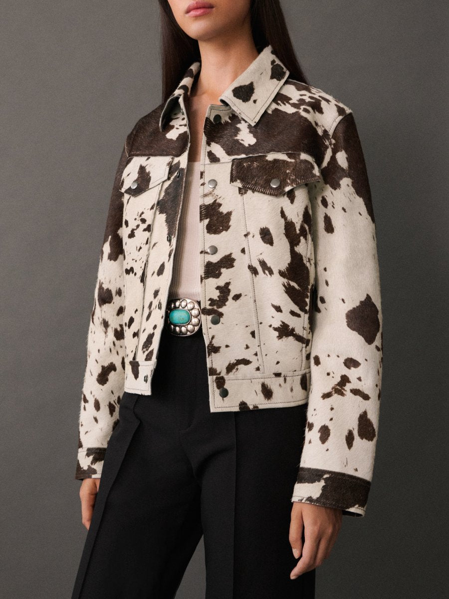 Cow Print Crunter Jacket