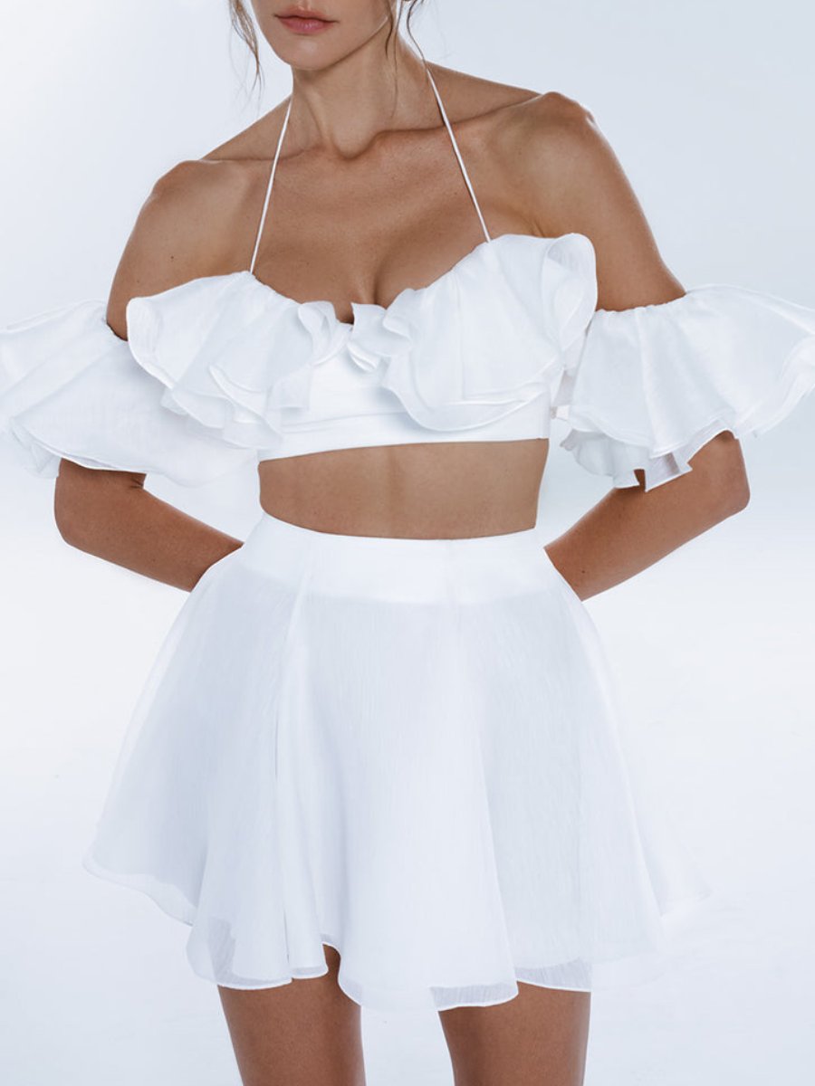 Magnolia Crop Top With Skirt