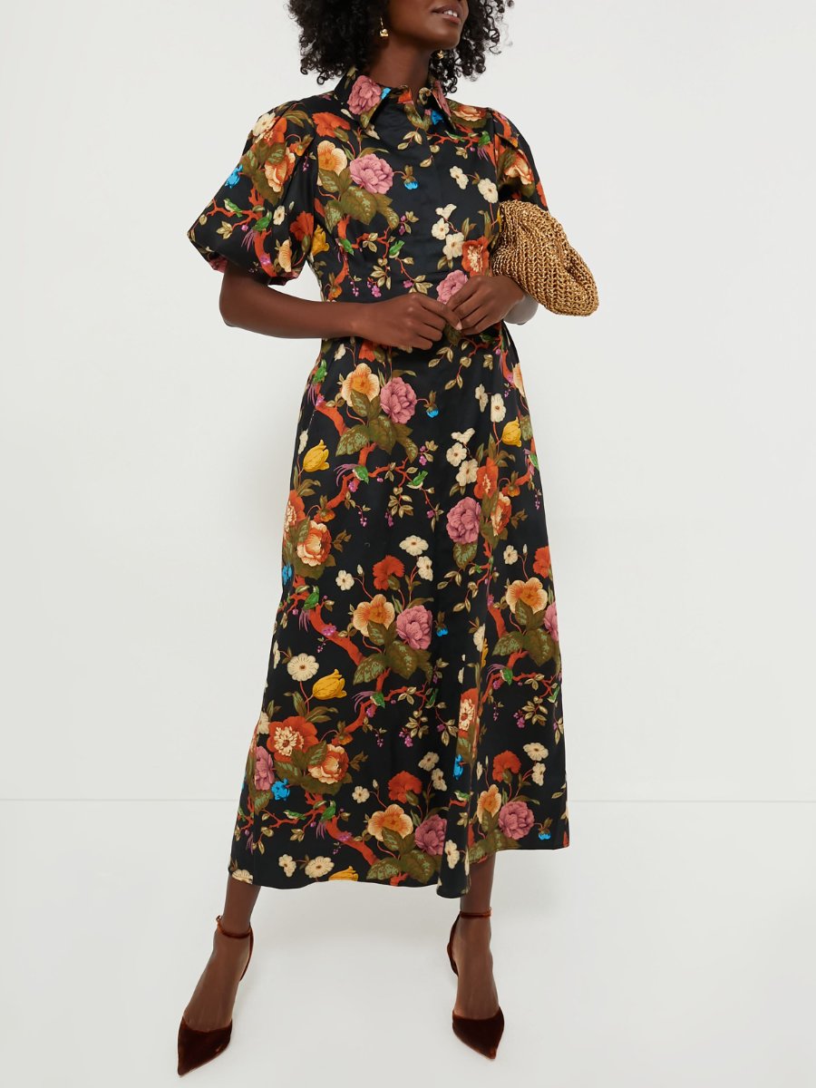 Baroque Floral Delaney Maxi Dress