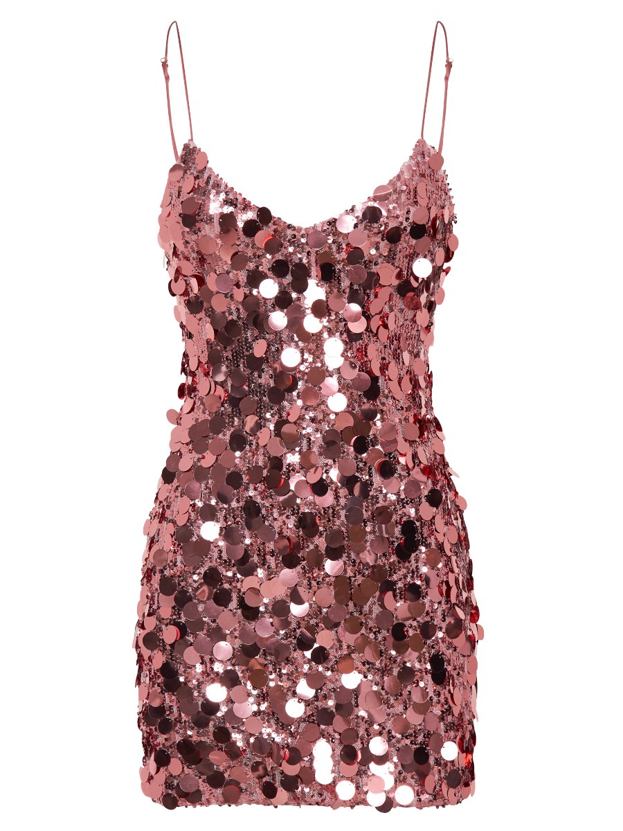 Candy Pink Sequin Mini Dress