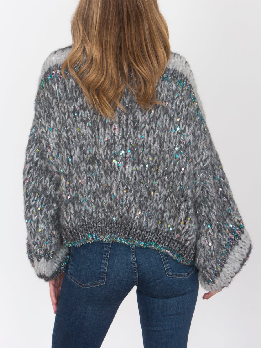 Sequin Knitted Cardigan