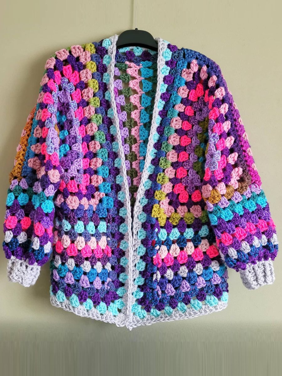 Colourful Scrappy Cardigan